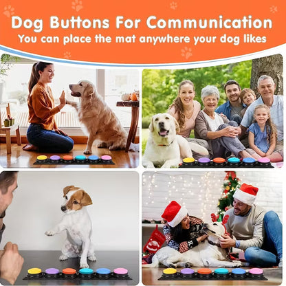 BOTONES PARLANTES GRABABLES PARA PERROS – JUGUETES INTERACTIVOS DE COMUNICACIÓN Y ENTRENAMIENTO