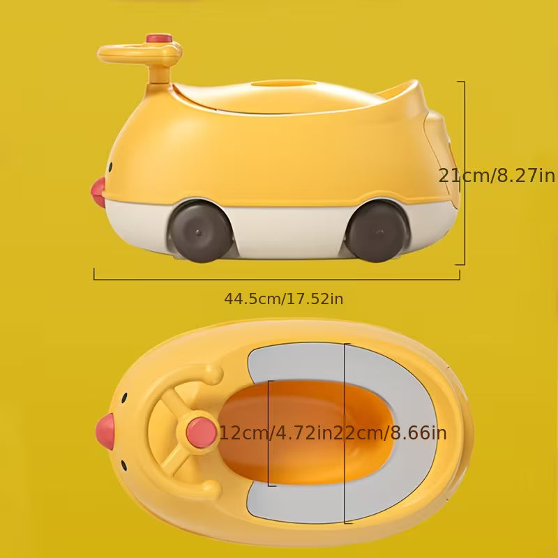 Asiento de Entrenamiento de Inodoro para Niños | Tapa Acolchada Suave y Diseño Portátil