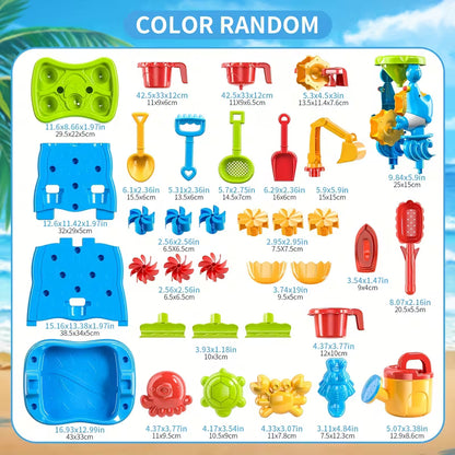 PLANETA DINOSAURO – Mesa de Agua y Arena Doble Cara | Laberinto en Cascada • Grifo Funcional • Juego Sensorial STEM • Exterior/Interior • No Tóxica • Diseño Infantil • Construcción Robusta