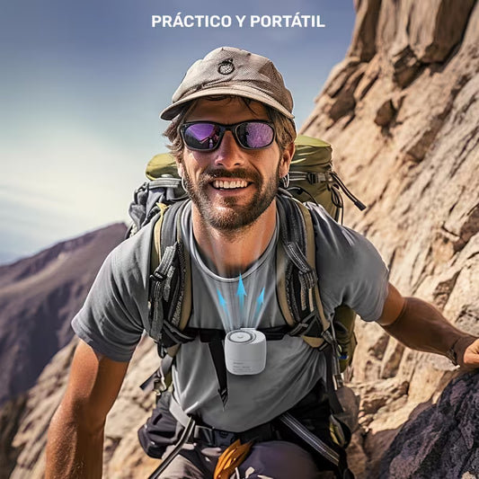 Ventilador Portátil Ajustable Ultra-Sleeve 🔋🌀 | 3 Velocidades, Ultraligero, Silencioso, Ergonómico y Recargable por USB