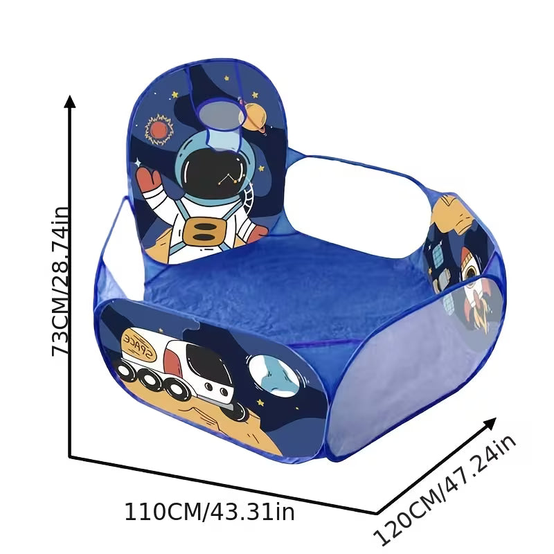 Tienda de Piscina de Bolas Emergente Grande para Niños | Pop-Up Instantáneo • Aro de Baloncesto • Juego Activo y Sensorial • Diversión Interior/Exterior