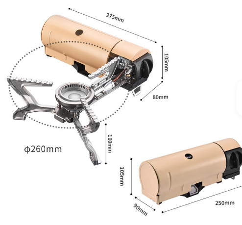 Mini Estufa de Gas Plegable Portátil