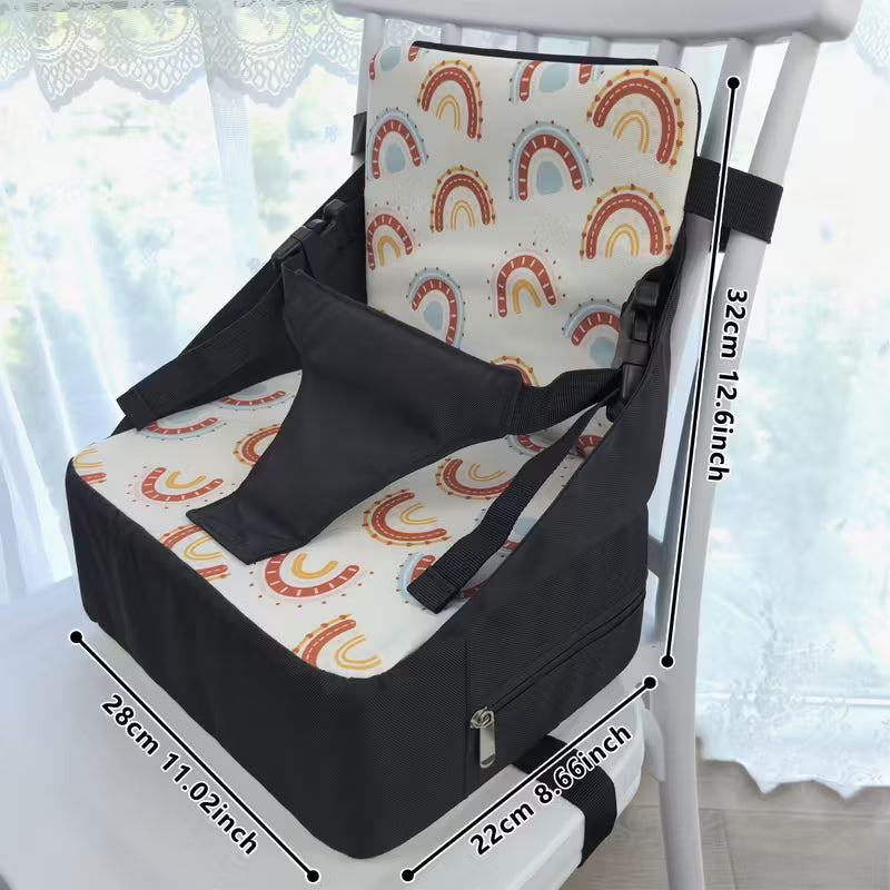 Silla de Comedor Ajustable Infantil – Cojín Elevador Portátil con Aumento de Altura y Base Antideslizante