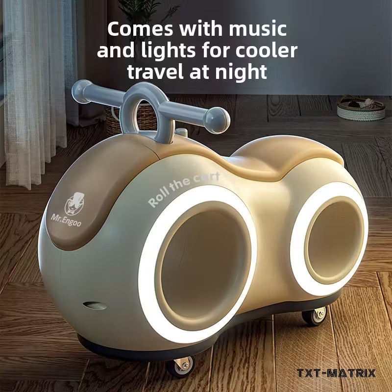 Bicicleta de Bebé de Cuatro Ruedas – Mini Patinete "Cacahuete" para Niños de 1 a 3 Años