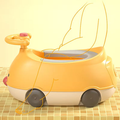 Asiento de Entrenamiento de Inodoro para Niños | Tapa Acolchada Suave y Diseño Portátil