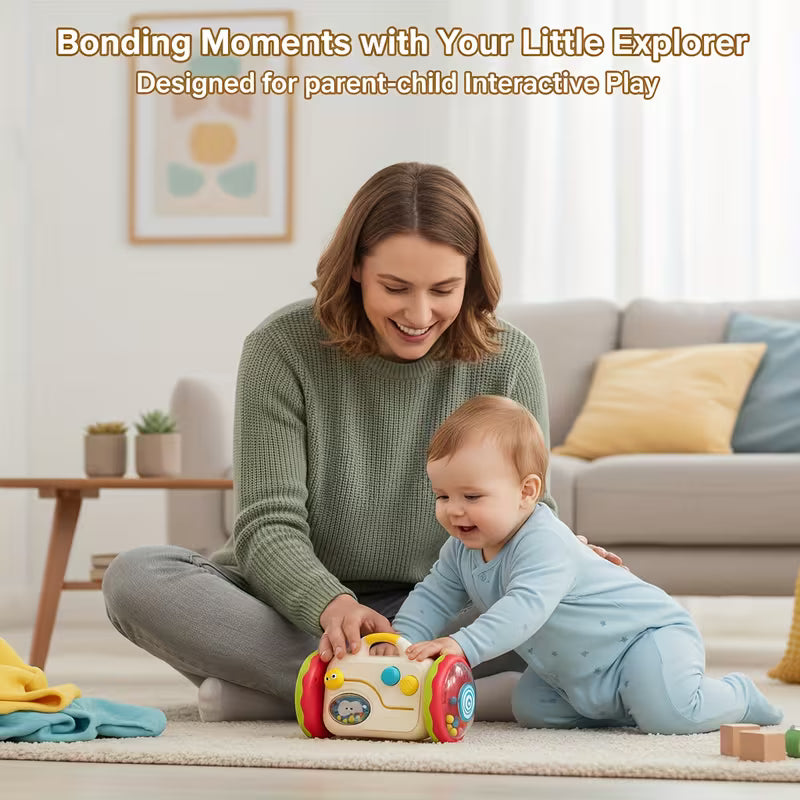 BELEMAR Juguete Multifuncional de Desarrollo para Bebés 🌈🎶 | 8 Actividades Sensoriomotoras para Aprender Jugando (0-5 Años)