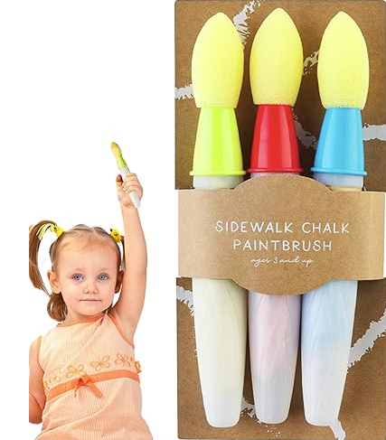Juego de Pinceles para Tiza en la Acera
