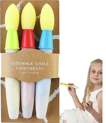 Juego de Pinceles para Tiza en la Acera