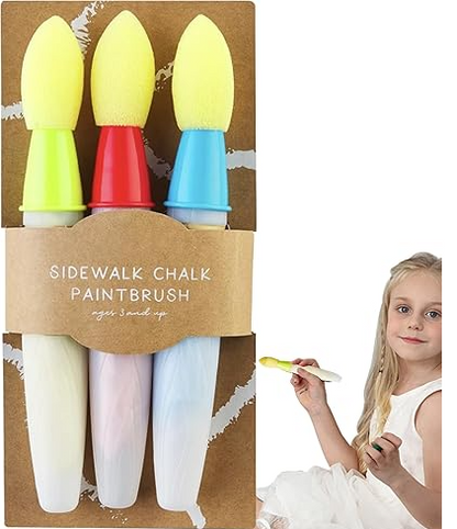 Juego de Pinceles para Tiza en la Acera