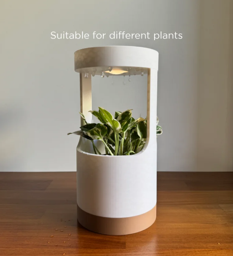 Maceta Inteligente con Luz LED y Sistema de Riego Automático