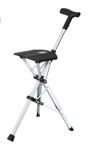 Bastón con Asiento Plegable
